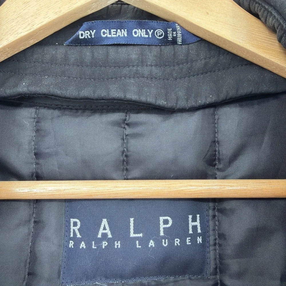 Ralph Lauren Trench Coat Mens Removable Wool/Poly Liner RN 21510 Brown Large